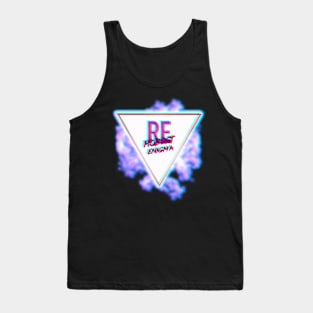 Red/Blue 3D Vaporwave Logo Tank Top